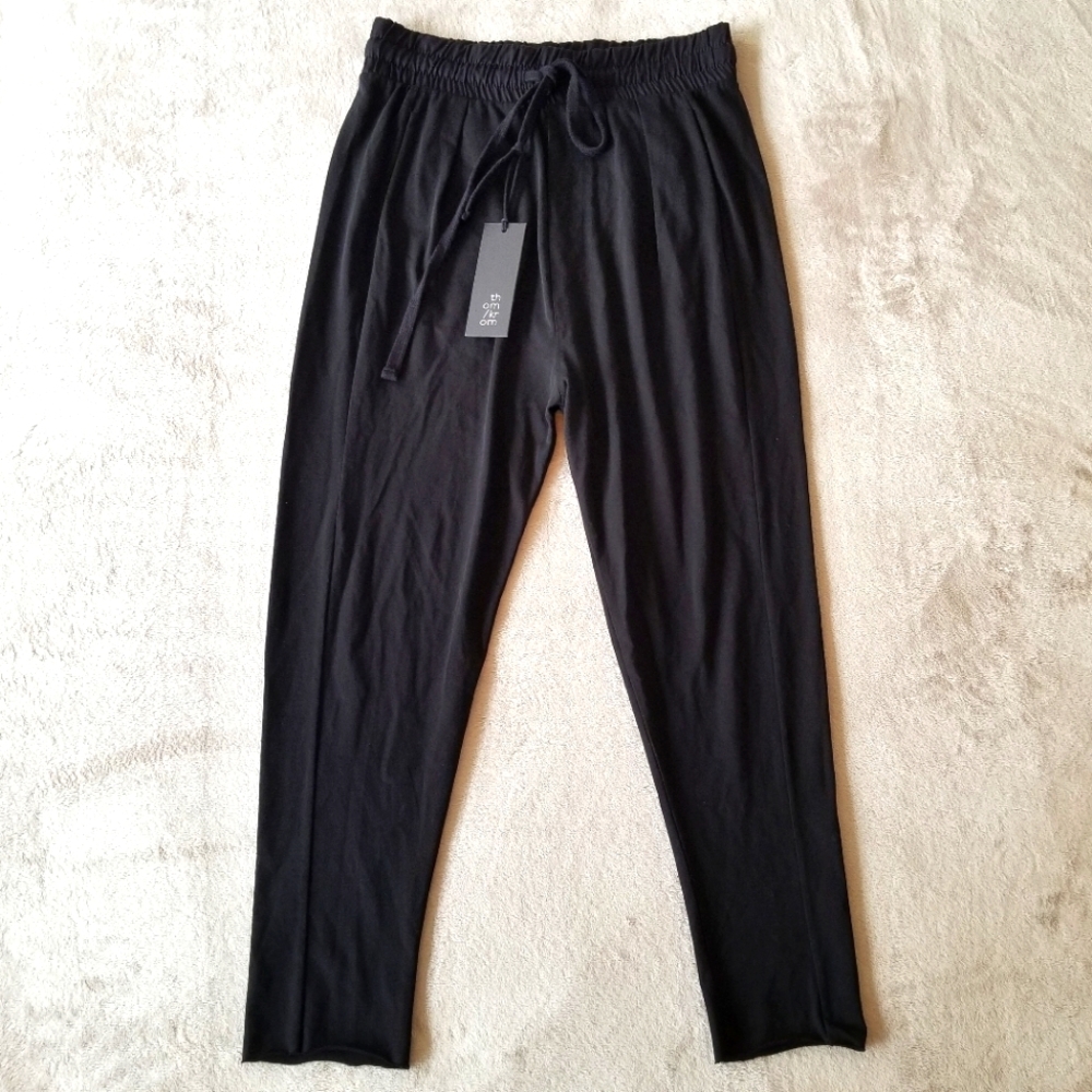 NWT THOM KROM Black Drop Crotch Jogger size Medium